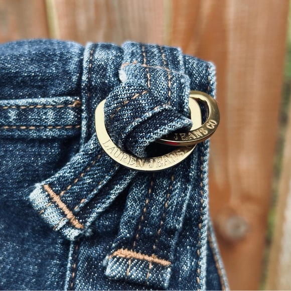 VTG LRL Ralph Lauren Jeans Co Trucker Blue Denim Woman’s XL - Gold Eagle Buttons - Picture 4 of 15